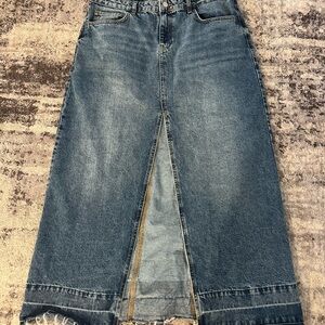 BDG Urban Outfitters Blue Denim Maxi Skirt